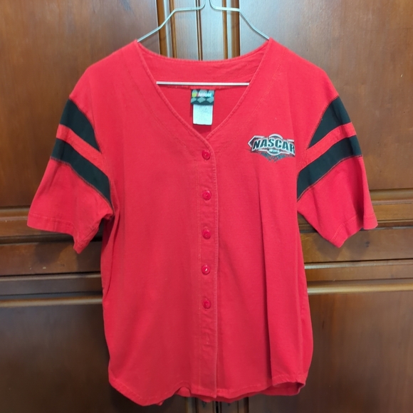 Jersey Shirt NASCAR Women's Size Small Sparkles On The Logo On Front & Back - Picture 2 of 14
